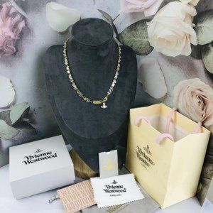 💎Brand new Vivienne Westwood Gold Border Square Necklace